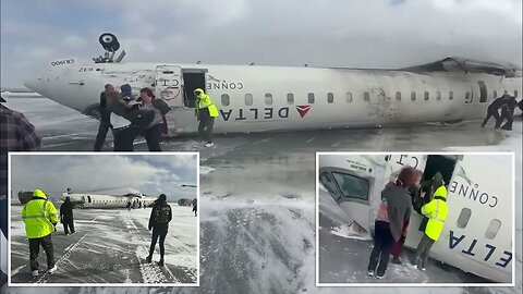 Delta Air Lines Crashes & Flips Upside-Down At Toronto Airport, 3 Critically Injured Including Child