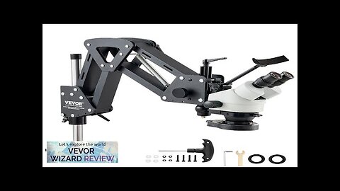 VEVOR Multi-Directional Microscope with Spring Bracket Ring Light 7X-45X Jewelry Review