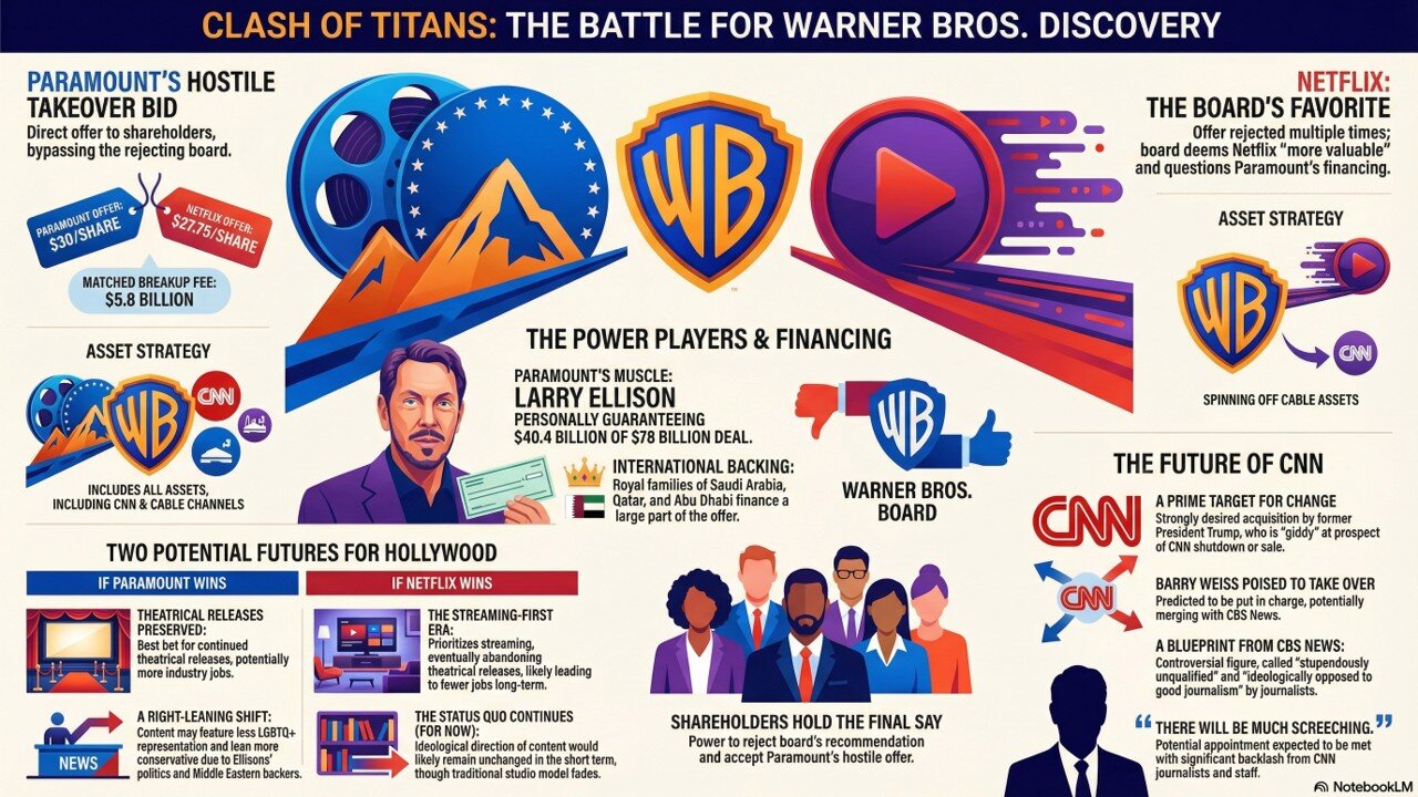 Paramount’s Hostile Takeover Bid For Warner Brothers Discovery