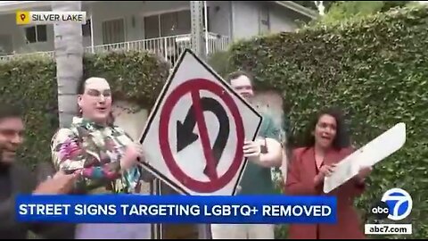 Los Angeles reportedly removed U-turn signs after complaints they were offensive