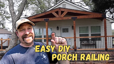 Easy DIY Cedar Porch Railing