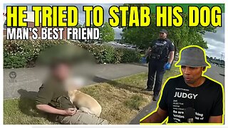 Fugitive Tries STABBING DOG During Wild Police Chase