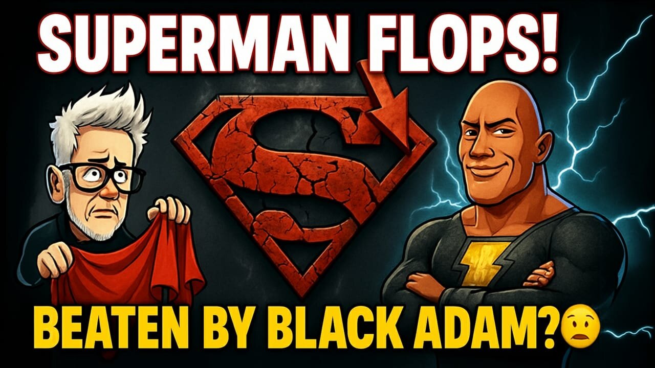 James Gunn’s SUPERMAN Flops on HBO Max — Beaten by BLACK ADAM! 💀
