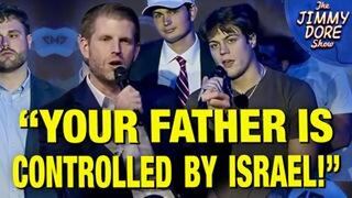 Eric Trump CONFRONTED About His Dad Being A CUCK For Israel!