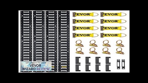 VEVOR E Track Tie-Down Rail Kit 30PCS 5FT E-Tracks Set Includes 4 Review