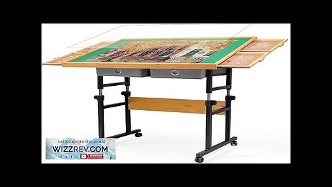 Puzzle Table with Wheels for 1500 Pieces with Drawers and Cover 35.4"x26.4" Review