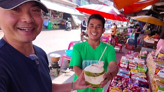 I Visit Family Laos Food Market in Vientiane, Laos! 🇱🇦