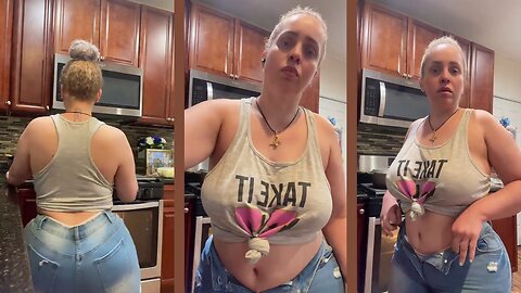 Larubia Milf Beauty Booty Curvy Busty Huge PAWG COZY in the Kitchen Twerking Goes Viral!