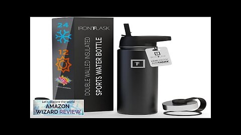 IRON °FLASK Sports Water Bottle Wide Mouth with 3 Straw Lids Review