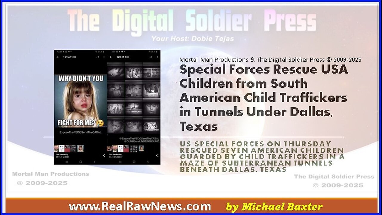 Special Forces Rescue Children From Traffickers Under Dallas Texas - Feb 14