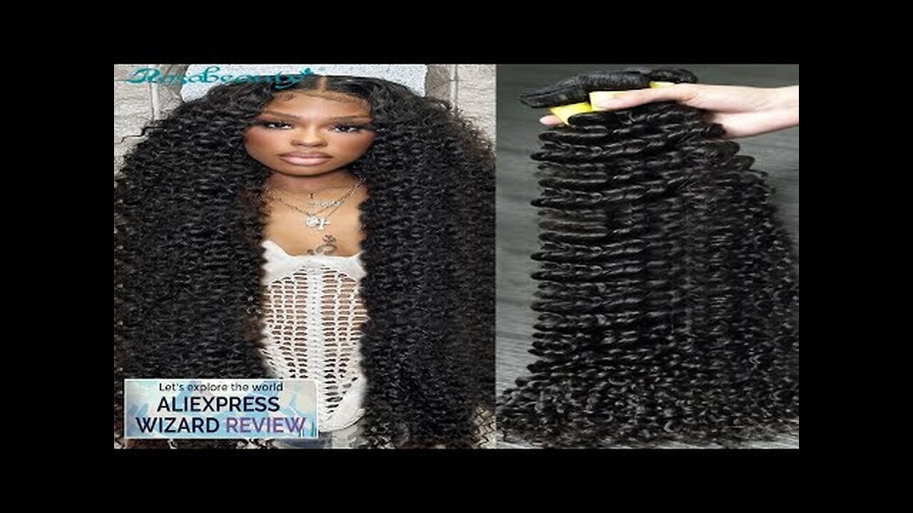 Deep Wave Human Hair Bundles Curly Hair Brazilian Weaving 28 30 40 Review