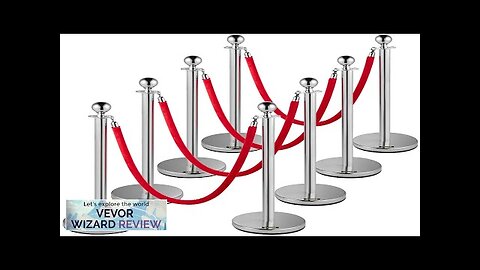 VEVOR Crowd Control Stanchion Set of 8 Pieces Stanchion Set Stanchion Set Review