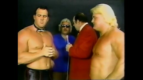 British Bulldogs vs Dream Team of Brutus beefcake & interview with Brutus beefcake