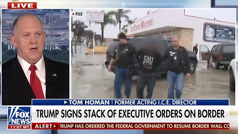 BREAKING: Trump Border Czar Says Deportation Operations Underway ~ Tom Homan 1/21/25