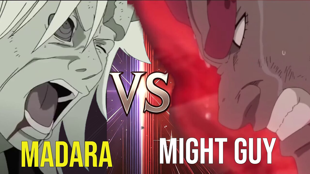 🔥 Naruto: Epic Showdown - Madara vs. Might Guy ⚔️ | Ultimate Motivational Battle