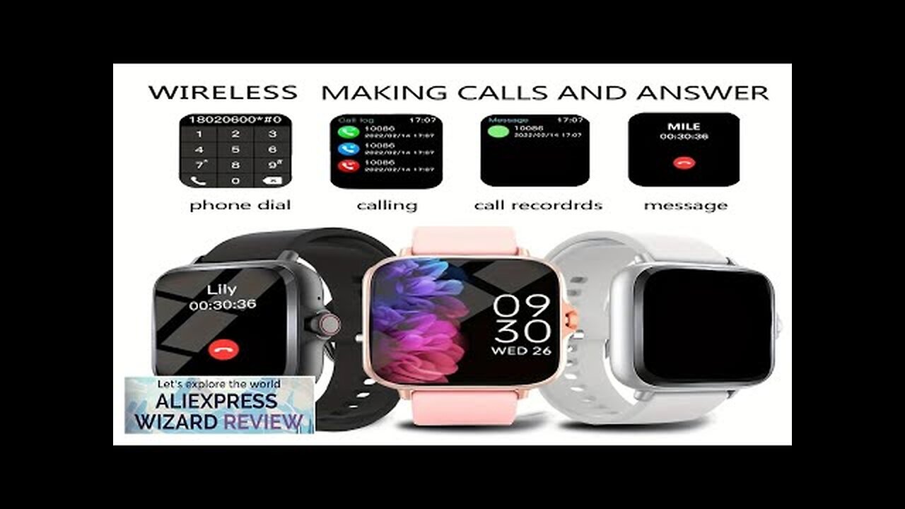 Unisex Wireless Answer Phone Sports Smart Watch Message Reminder Function Music Control Review