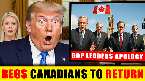 TRUMP PANICS as GOP Leaders Travel North to BEG Canada: Apology or Political Collapse?