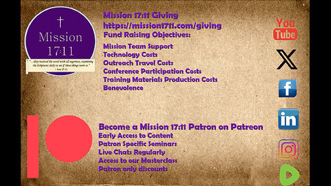 Mission 17:11 Support Request