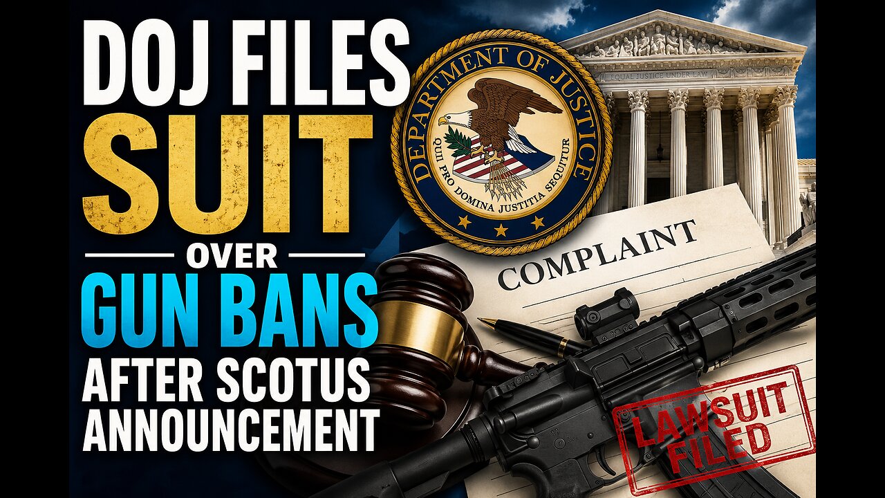 DOJ Files Suit Over Gun Bans After SCOTUS Announcement