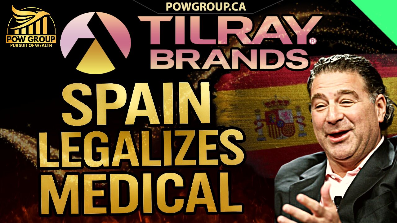 Tilray Brands: Spain Legalizes Medical & Another TLRY Bull Flag Formation