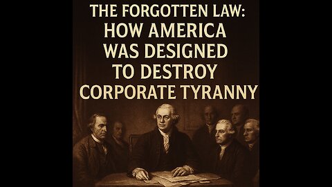 The Forgotten Law: How America Was Designed to Destroy Corporate Tyranny