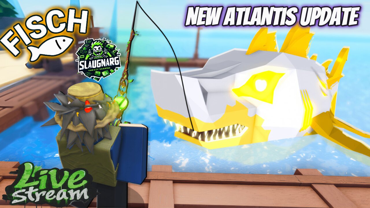 Roblox Fisch: New Atlantis Update LIVE! 🐠✨