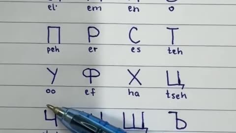 Russian alphabet