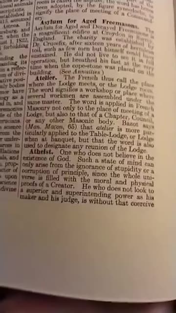 This old Encyclopedia of Freemasonry reveals the Freemasons know that the Earth is indeed flat