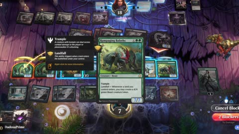 Magic The Gathering Rampaging Baloths vs Black Red
