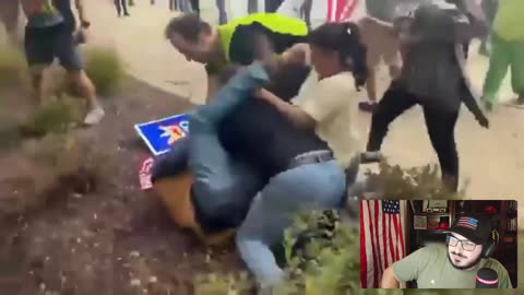 #MAGA #Patriot Gets Choked At #Peaceful #NoKings #ANTIFA #Protest