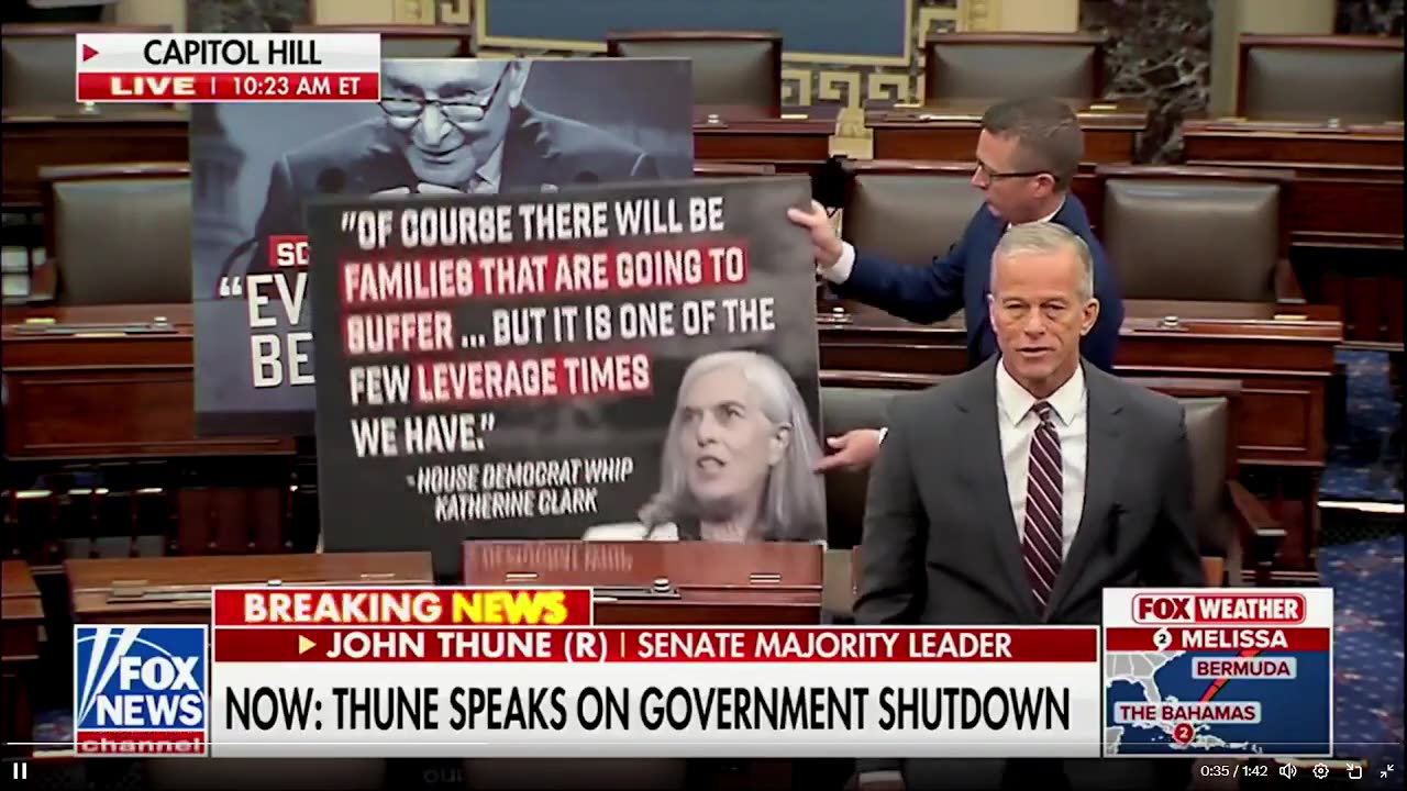 @LeaderJohnThune đã mang bằng chứng đến và chất vấn các nhà lãnh đạo đảng Dân chủ tại Thượng viện...