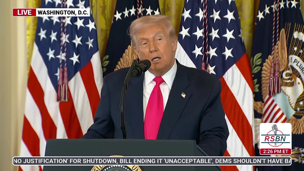 WATCH: Pres. Trump and First Lady Melania Trump Participate in an Executive Order Signing - 11/13/25