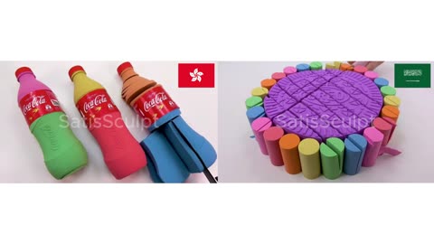 Symmetry of Nations 🇭🇰🇸🇦 — Pure 4K Visual ASMR • Desert and Neon Balance • 動きの芸術