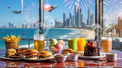 5-Star Dessert and Burger Combination: A Visual Masterpiece