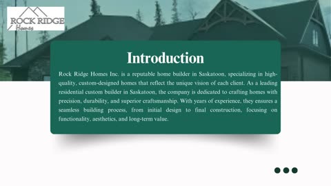 Rock Ridge Homes Inc. – Expert Custom Home Builder From Saskatoon