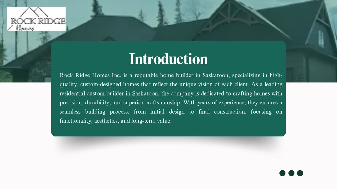 Rock Ridge Homes Inc. – Expert Custom Home Builder From Saskatoon