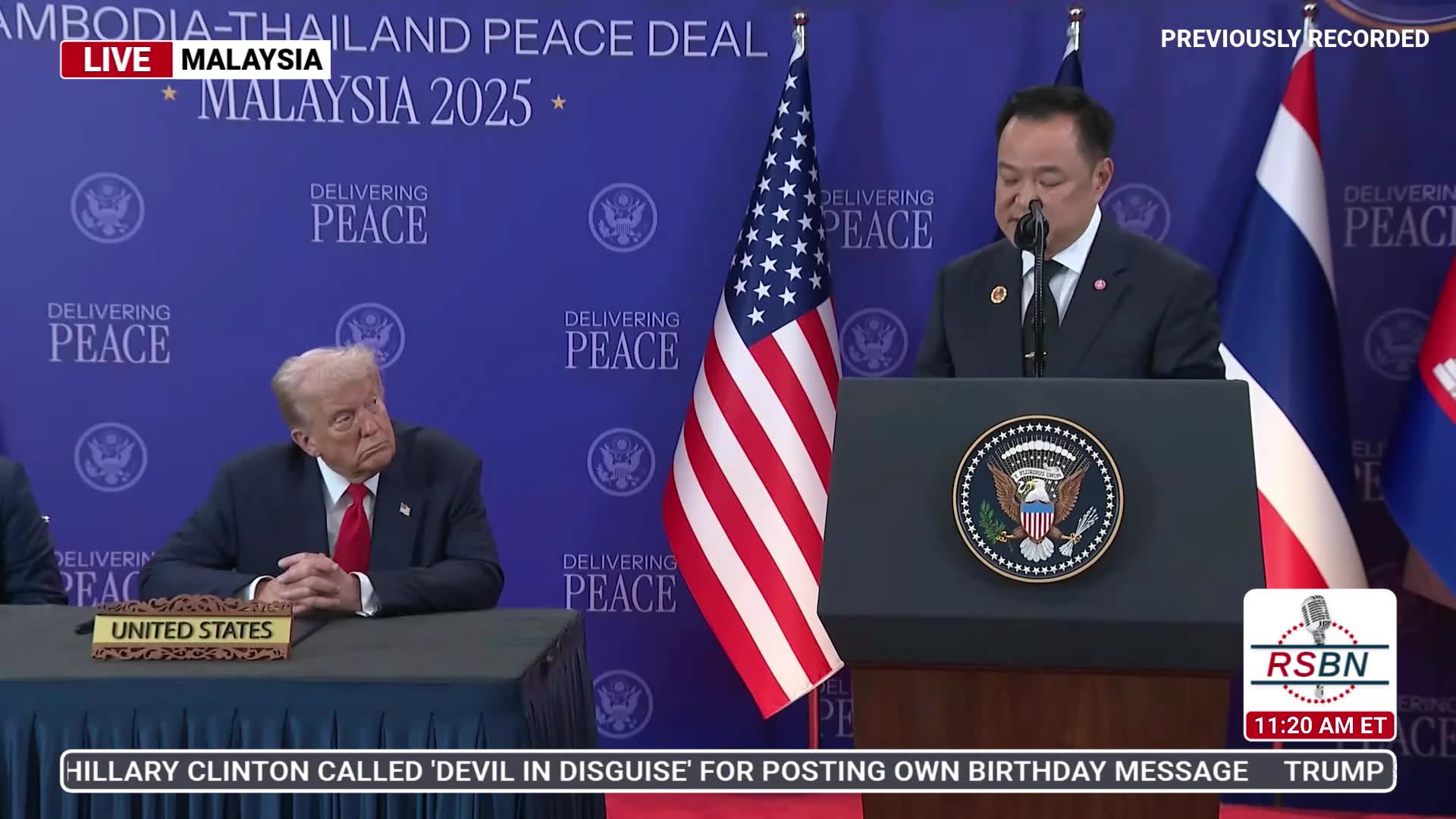 WATCH: President Trump Delivers Remarks at a Delivering Peace Event in Malaysia - 20/27/25