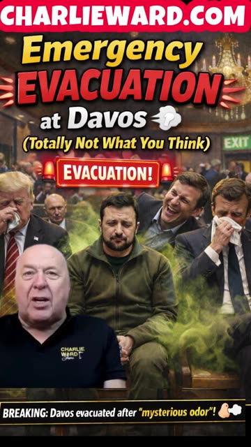 EMERGENCY EVACUATION AT DAVOS ( TOTALLY NOT WHAT YOU THINK ) WITH CHARLIE WARD