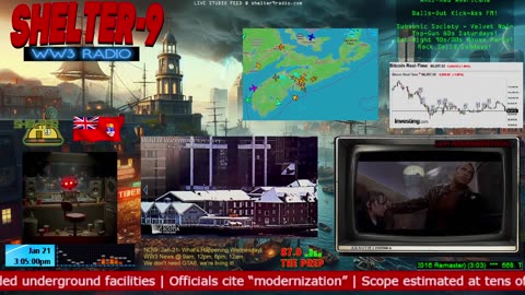 LIVE 24/7 Music/Wx/Prepping/WW3-News