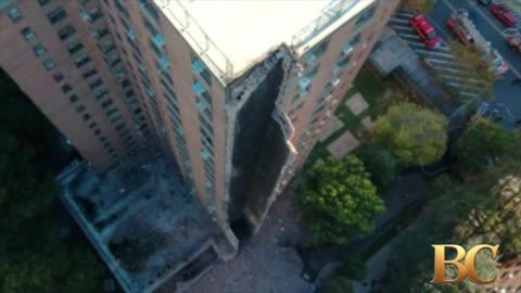 No injuries after New York high-rise partially collapses 