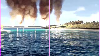 Ukraine F-16 Destroyed Crimean Bridge With 79- Ton Bomb 💣💀🔥