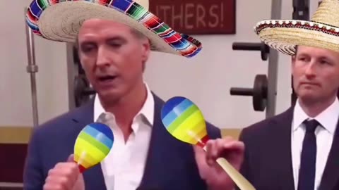 Gavin Newscum's maracas and sombreros! 🌮🤣🌮
