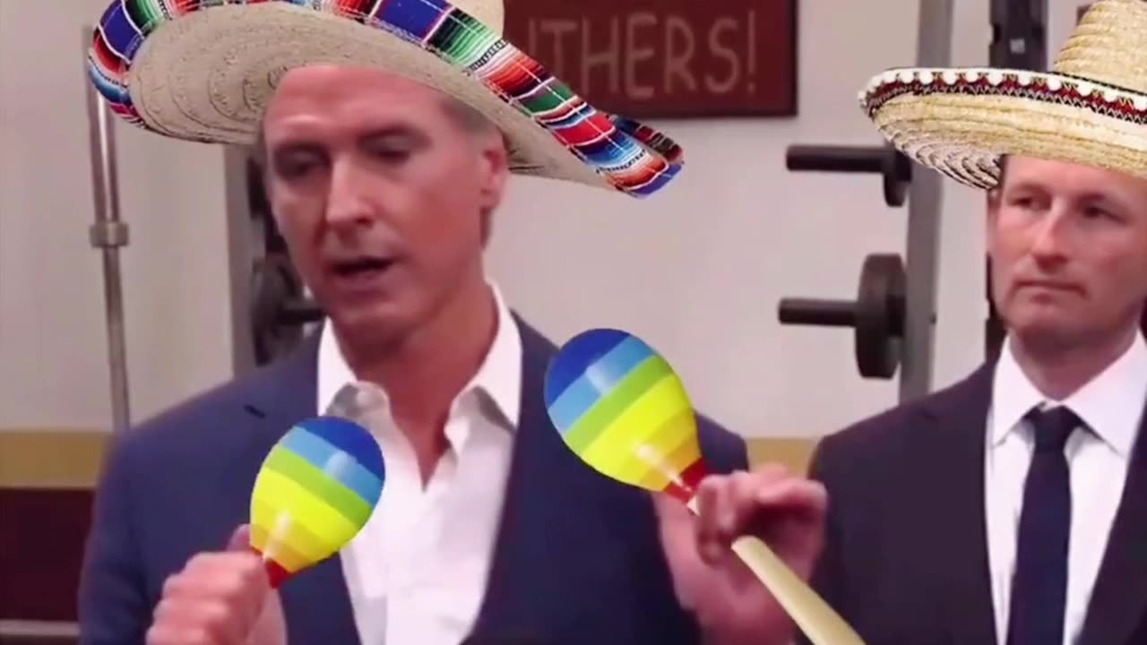 Gavin Newscum's maracas and sombreros! 🌮🤣🌮