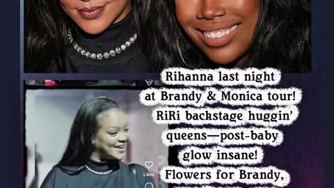 Rihanna Surprises at Brandy Monica Tour! #RihannaBackstage #BoyIsMineTour #RAndBQueens