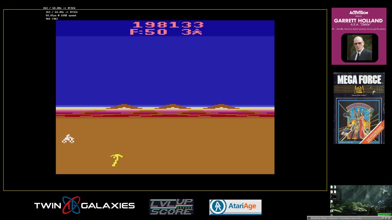 Atari 2600 EMU - Mega Force - Game 1 B/B - 207,994