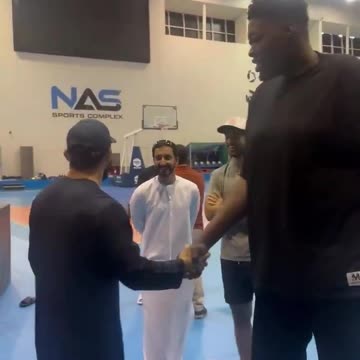 Islam Makhachev Meets The Giant Big Naija