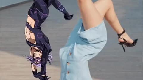 Anime-like supergirl