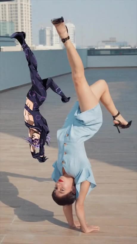 Anime-like supergirl