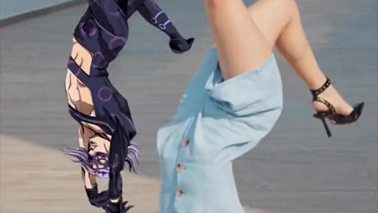 Anime-like supergirl