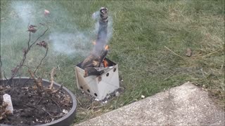 Burn Test Survival Stove